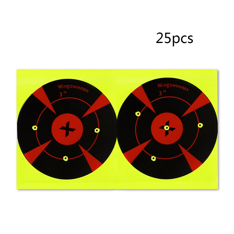 Draagbare Doel Sticker Shots Burst Heldere Fluorescerende Schieten Doel Papier Schieten Training Zelf (100 Stks/pak): 3