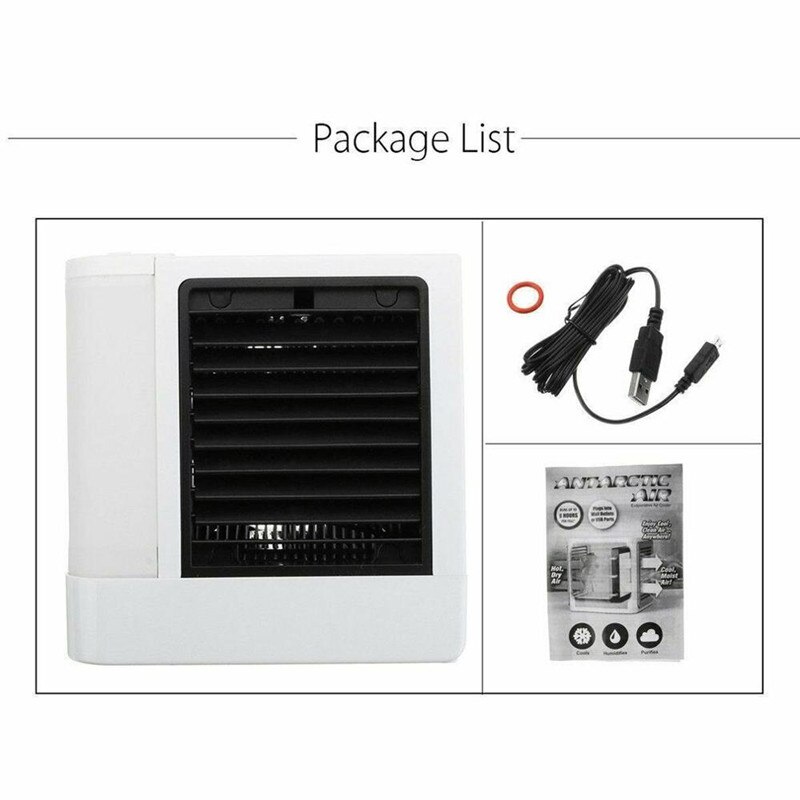 Mini climatiseur refroidisseur d'air Portable dispositif de climatisation humidificateur 7 couleurs lumière bureau ventilateur de refroidissement directe