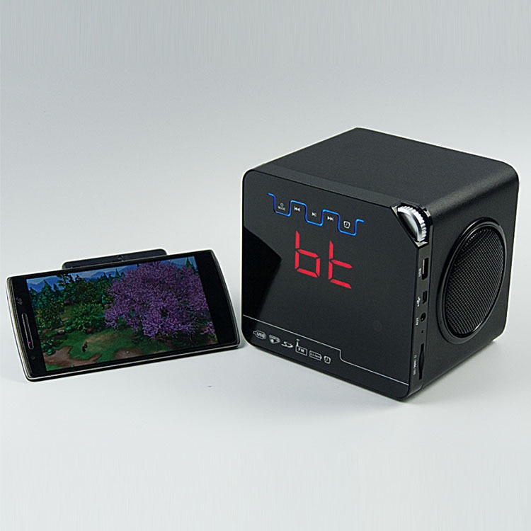 Telefon Fernbedienung Wecker Holz Bluetooth Lautsprecher Drahtlose Mp3 FM Radio Schreibtisch Uhr Heimat Büro Dekor hoch-Ende