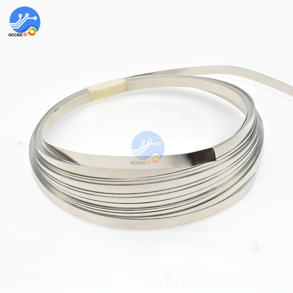 BMS 18650 Li-Ion Batterie Nickel Blatt Platte Vernickelt Stahl Gürtel Streifen 0,1 MM 18650 Zellen Stecker Schweißen