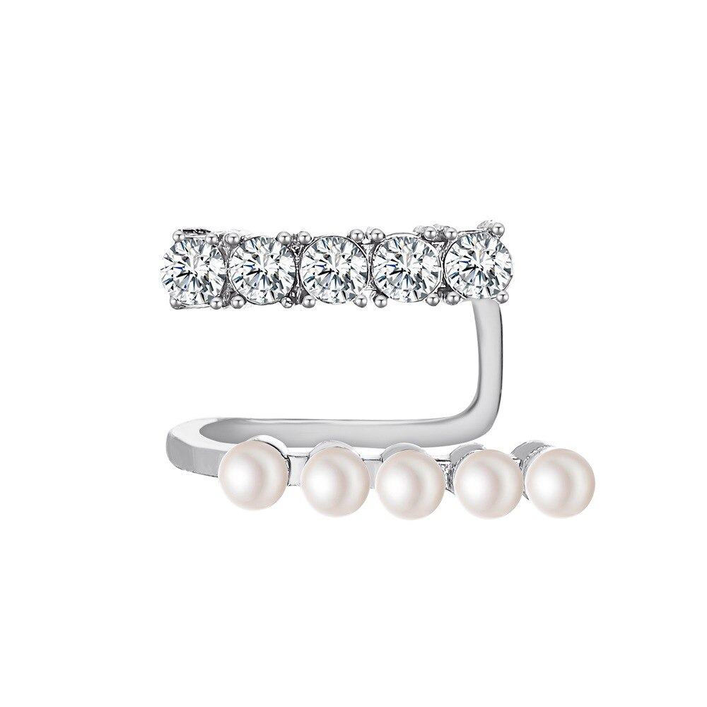 Modyle Einfache Kristall Gold Ohr Manschette Clip Auf Ohrringe Koreanische Earcuff Für Frauen Clips Ohrringe Ohne Durchbohrten Ohr Clip Pendientes: E02453