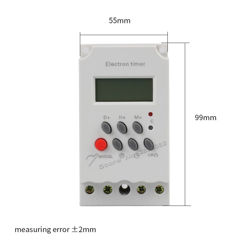 12V 110V 220V AC 25A Digital LCD Time Controller Electronic Programmable Microcomputer Timer Control Switch KG316T-II Din Rail