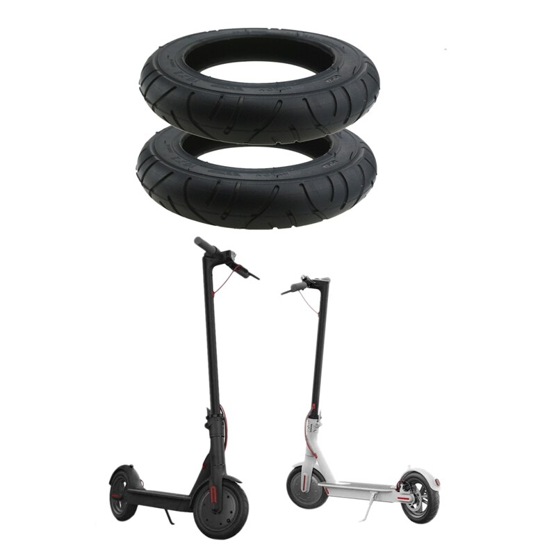 2Pcs For Xiaomi Mijia M365 10 Inch Electric Scooter Tire 10 x 2 Inflatable Solid Tire Wanda Tire