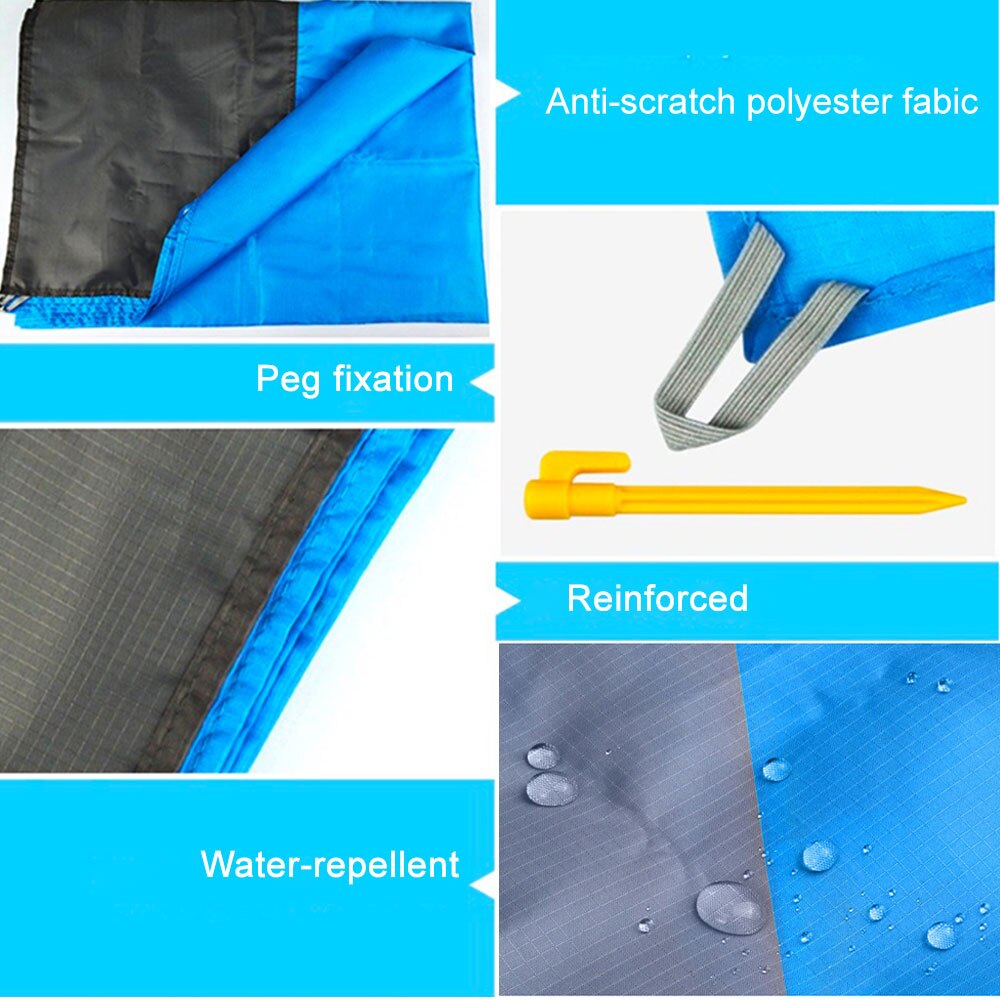 Waterproof Beach Mat Outdoors Portable Lightweight Foldable Picnic Blanket Camping Ground Mat TentsCamping Mattress