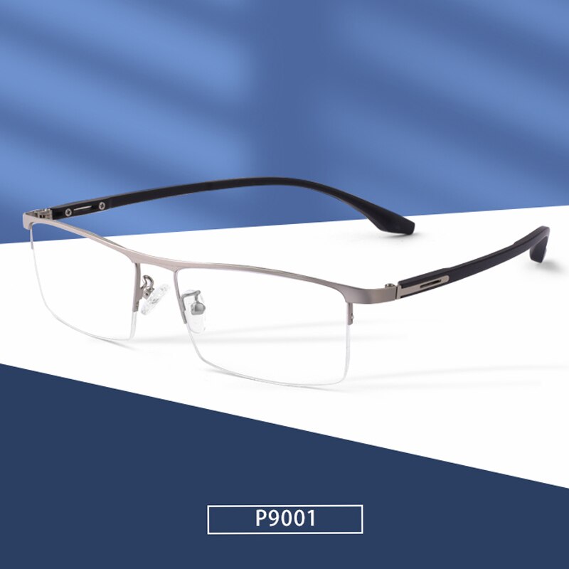 Glasses Frame Half Rimless Optical Eyeglasses Frame Prescription Eyewear Glasses Spectacles Men Business Spectacles