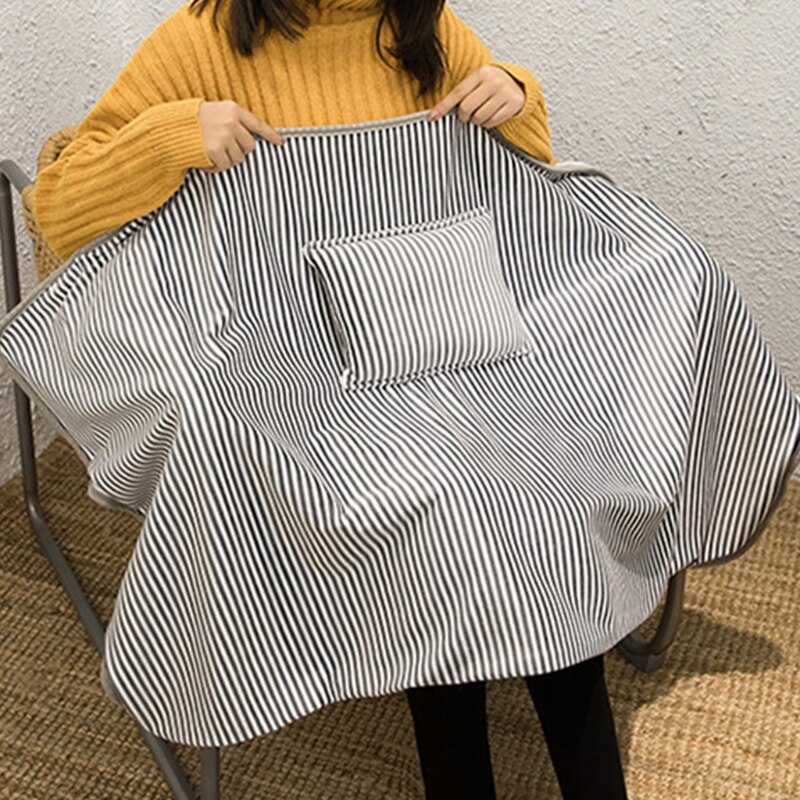 Smart USB Heated Knee Pads Electric Blanket Soft Flannel Safety Household Temperature Keep Warm Adjustable Thermostat Handy Bed