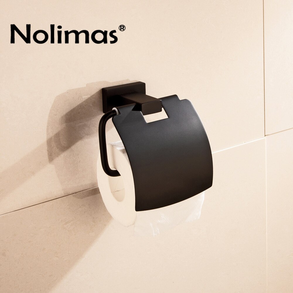 SUS 304 Stainless Steel Bathroom Hardware Set Paper Holder Toilet Brush Holder Towel Bar Bathroom Accessories: Flip roll holder