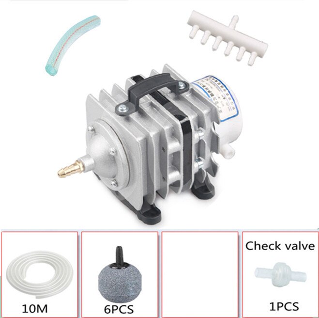 35W 40L/min ACO-002 Commercial Aquarium Air Compressor for Fish Tank Aquaculture Hydroponics Pond Electromagnetic Air Pump: SUNSUN ACO002 A SET / US plug