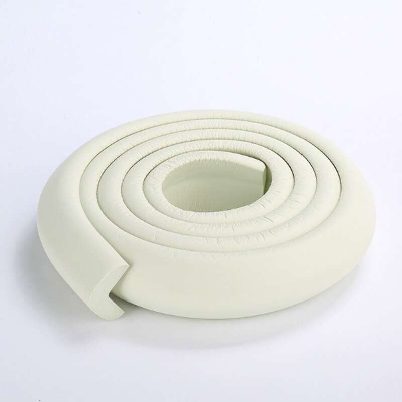 1PC 2M Baby Safety Table Desk Edge Guard Strip Home Cushion Guard Strip Safe Protection Children Bar Strip Soft Thicken: white 23mm