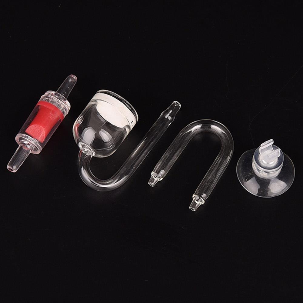 Practical Glass CO2 Atomizer CO2 Diffuser Oxygen Air Pet Supplies Tool Fish Tank Multifunctional U Shape Suction Cup Aquarium