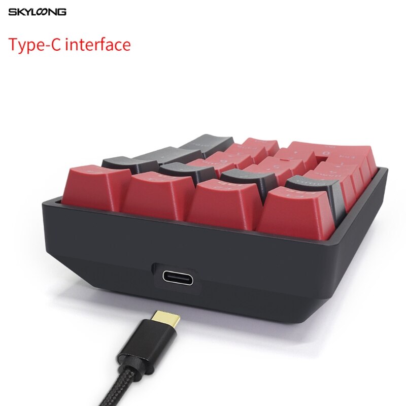 SK21 Mechanical Numeric keyboard RGB Backlit Fully Programmable Type C Swappable PBT cap for Gateron Switch Mac PC