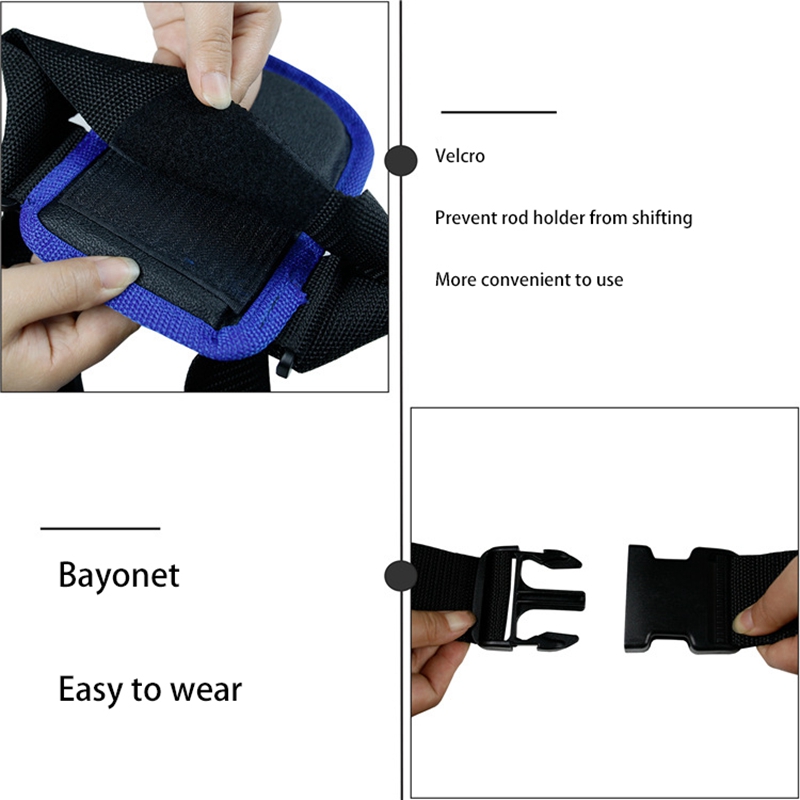 Fishing Tool Adjustable Fishing Belt Rod Holder Stand Up Sea Fishing Belt Waist Rod Holder Tackles