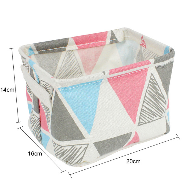 Underware Storage Organizer Office Stationery Linen Desktop Storage Box Waterproof Toy Sundries Storage Basket Cosmetic: Clear