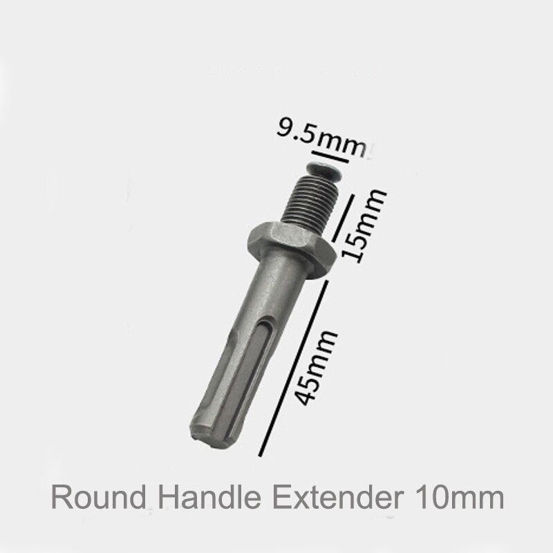 1PCS 6.5mm-16mm Manual Or Automatic Lock Drill Chuck Adapter For Impact Driver Electric Tool Accessories Square/Round/Hex Shank: Round Extender 10mm