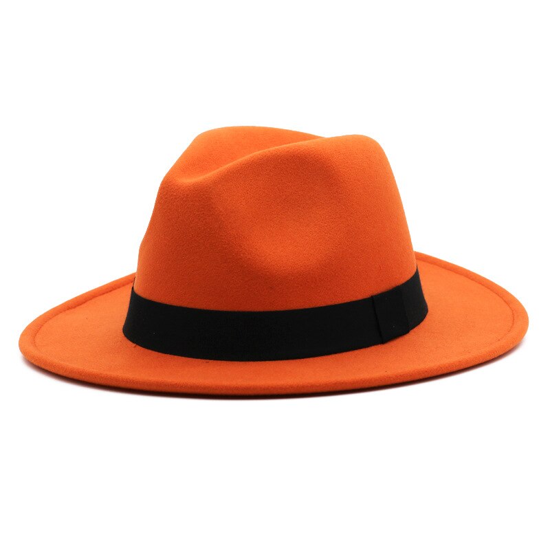 Muts Fedora Hoed Meer Blauw Lente Kleur Jazz Kerk Hoed Unisex Blauw Hip-Hop Wilde Fedora Hoed шляпа Женская: 20