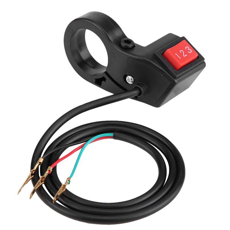1pc 22mm 7/8in Electric 3 Speed Module Handlebar Switch Shift for Motorcycle Scooter Motorcycle Switch