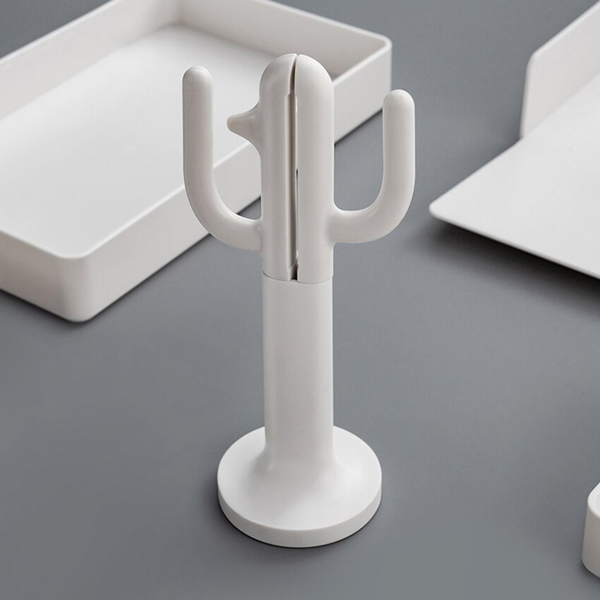 Tijeras de Cactus de pie, cuchillas afiladas de acero inoxidable, tijeras de papel afiladas de alta resistencia para niños, oficina, hogar, colegio, artesanía