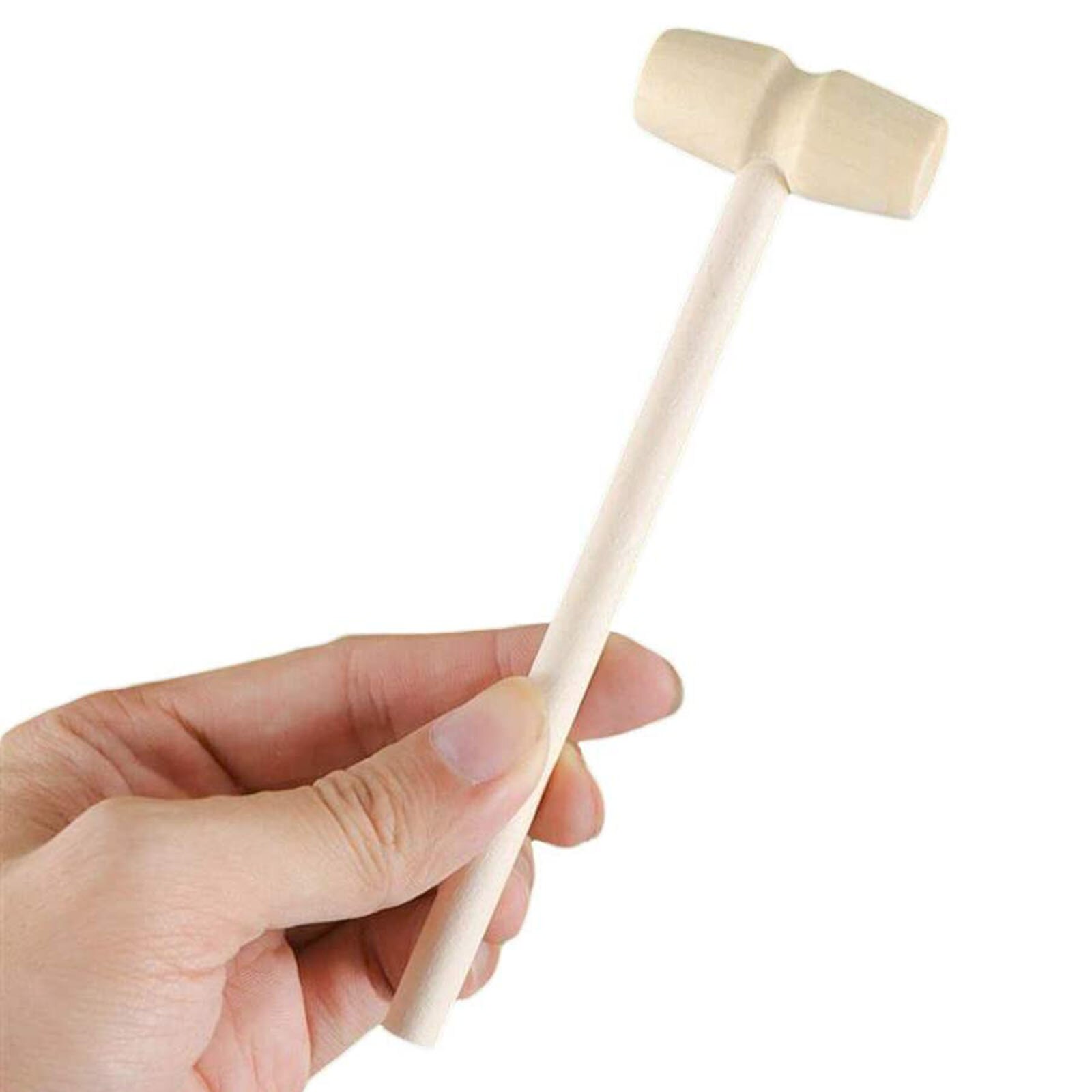 Wooden Hammer Seafood Tools Mini Mace Food Toy Smooth Pounding Cake Safe Chocolate Baking Kitchen Strong Durable For Baby Mallet