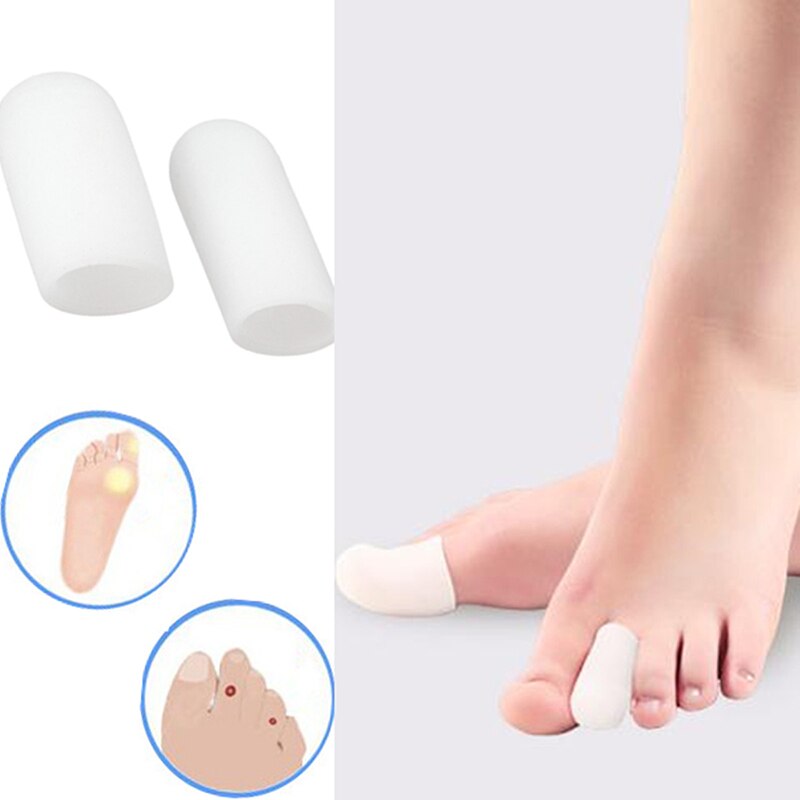 1 paar Silicone Gel Teen Seperator Stijltang Neus Tube Protector Blaren Eeltknobbels Voetverzorging Tool Voeten Pain Relief