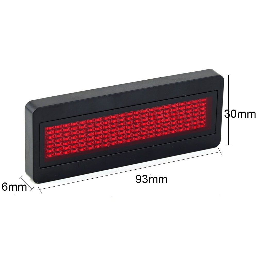 USB Electric Panel Led Name Tag Sign Message Card Screen Rechargeable Programmable Digital ID Badge Scrolling High Definition