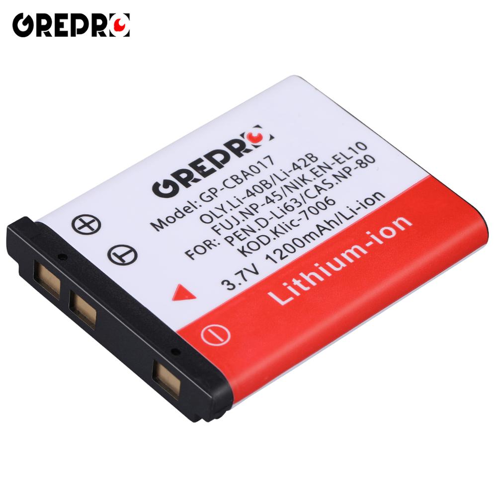 Batterie 1200mAh pour Olympus Li 40B, 42B, NIK.EN EL10, PE n.d-li63, KOD.: 1x Battery