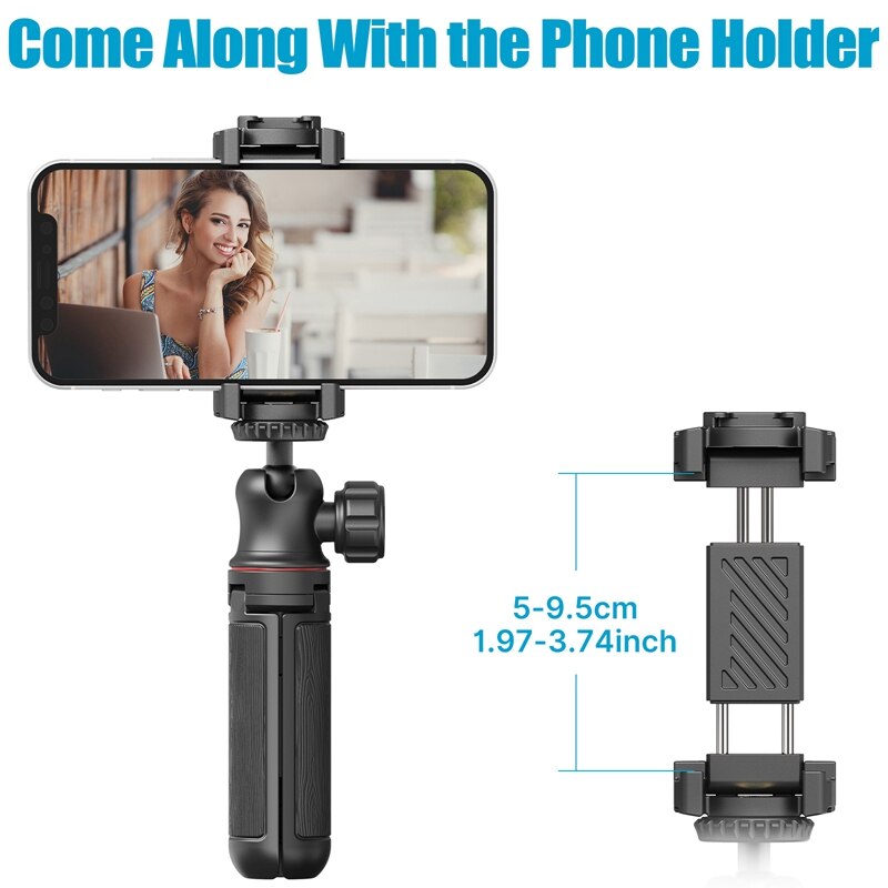 Ulanzi Mini treppiede pieghevole Smartphone Vlog treppiede supporto per telefono per iPhone 12 Pro Max SLR Camera Vlog con testa a sfera regolabile