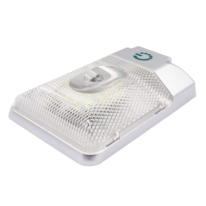 24 led husbilstak e-lampor enkel interiörbelysning med tryckknappsarmaturer för husbil husbil husbil båt: Default Title