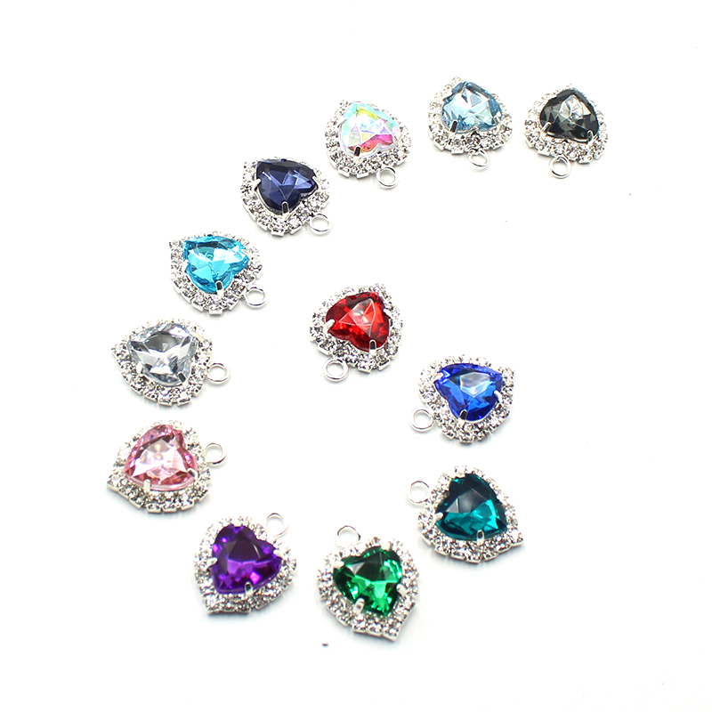 Accessoires pour cheveux, 10 pièces, 18x21MM, en métal diamant, tête de beauté rétro, bricolage, vêtements de mariage, accessoires de décoration