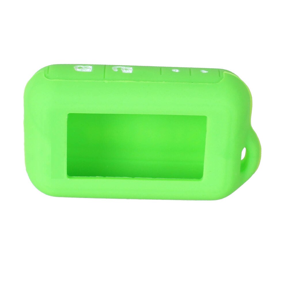 Dandkey klucz pokrywa starline E60 futerał silikonowy robić Starline E60/E90/E61 LCD dwukierunkowy pilot samochodowy 2-sposób LCD futerał silikonowy: zielony