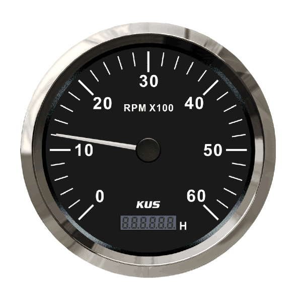 Kus 110mm omdrejningstæller 0-6000 o / min til benzinmotor: Bs