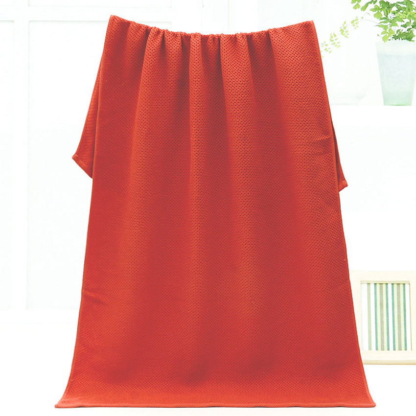 Ręczniki kąpielowe o strukturze plastra miodu bawełna zagęścić żakardowe zwykły chłonny ręcznik kąpielowy 70x140 wysokiej jakościowy duży