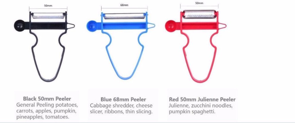 Multitrancheuse magique Trio Peele trancheuse déchiqueteuse éplucheur Julienne Cutter Multi peau lame inox râpe Zesters outil de cuisine