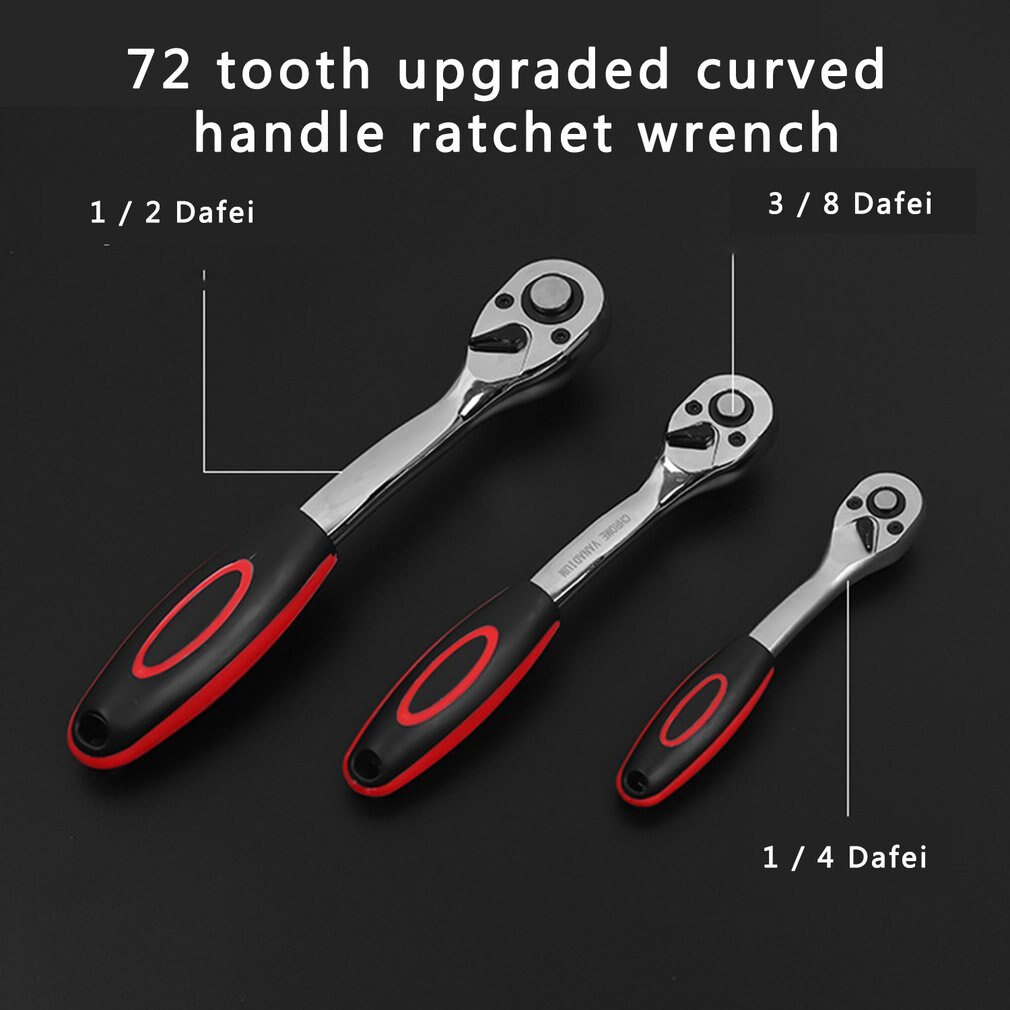 72 Teeth 1/4 3/8 1/2 inch Adjustable Extension Ratchet Handle Wrench Long Rotating Telescopic Socket Ratchet Wrench Spanner