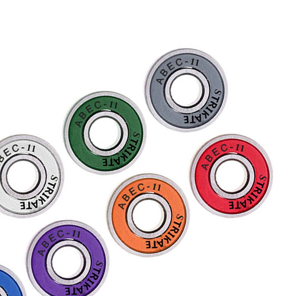 Rodamientos de patinete de , 8 Uds., 608RS-ABEC 11, rodamientos de acero, rodamientos de patinete, rodamientos de bolas para longboard