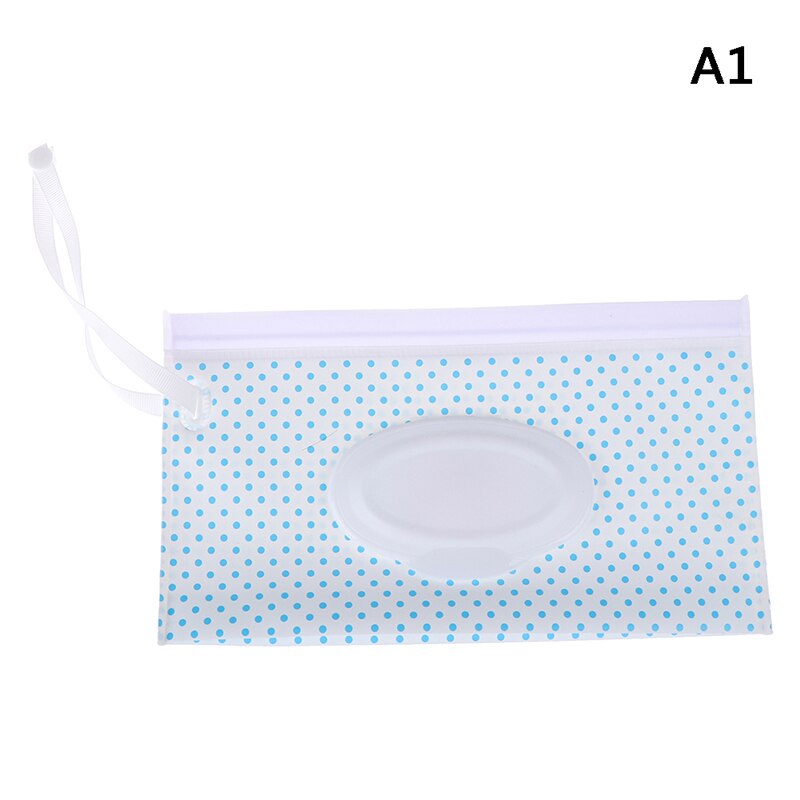 1Pcs wipes bag Portable wet wipes box storage box tissue box napkin holder baby wipes Portable rope cover tissue box: A1