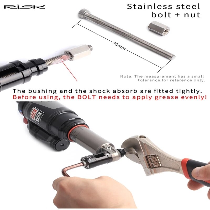 MTB Rear Shock Absorber Bushing Tool Repair Disassembly Tool DU Bushing Press-in Installation Mountain Bike Shock Absorber Tool