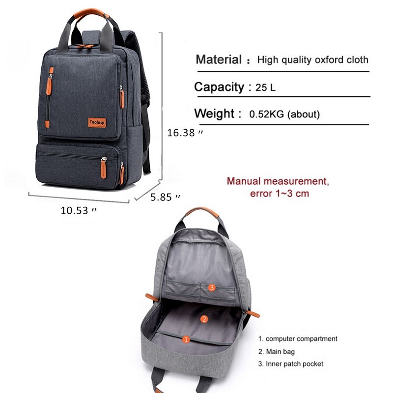 Männer Multifunktions Anti Diebstahl Rucksack 15,6 Zoll Laptop Usb Ladung Rucksack Wasserdichte Leinwand Schul Geschäft Reise Bagpack