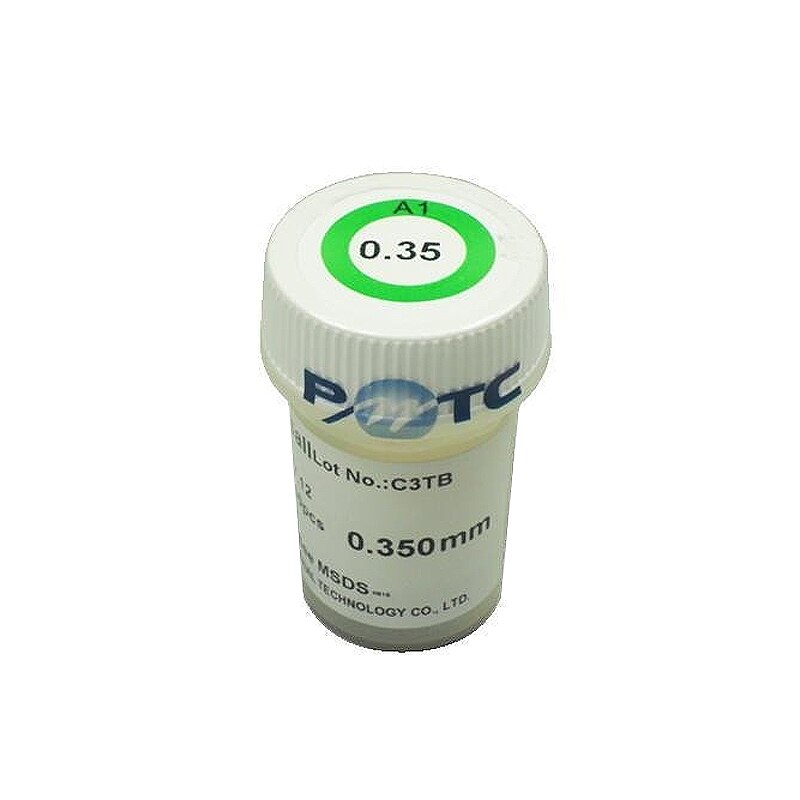 PMTC 250K BGA Solder Ball 0.2 0.25 0.3 0.35 0.4 0.45 0.5 0.55 0.6 0.65 0.76mm Leaded BGA Reballing Ball for IC Chip Rework: 0.35mm