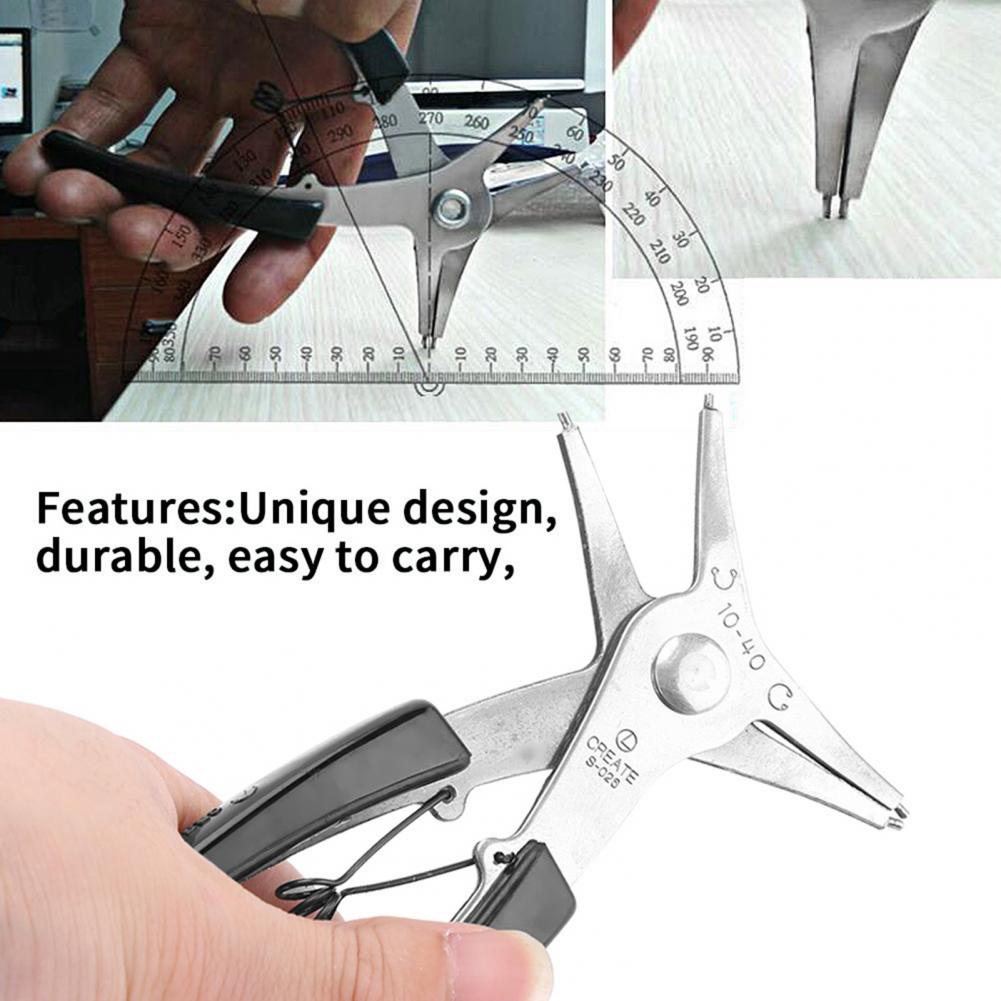 2 In 1 Afneembare Borgveertangen Staal Diy Snap Ring Combinatie Opwaaiveer Lente Sieraden Tang Ring Remover Voor Industrie