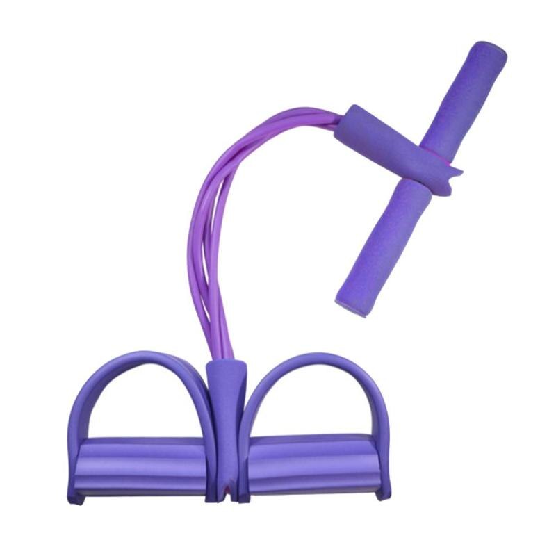 Fitness Elastische Zitten Pull Spanning Touw Oefening Thuis Yoga Apparatuur Latex Pedaal Training Gewichtsverlies Sport Sterke Vrouwen Mannen: Purple