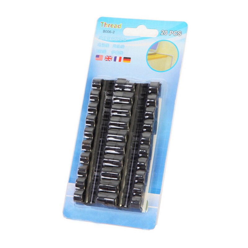 Clips de plástico transparente para Kabel, organizador de Clips de plástico para Klem, Dls Homeful, 20 unidades