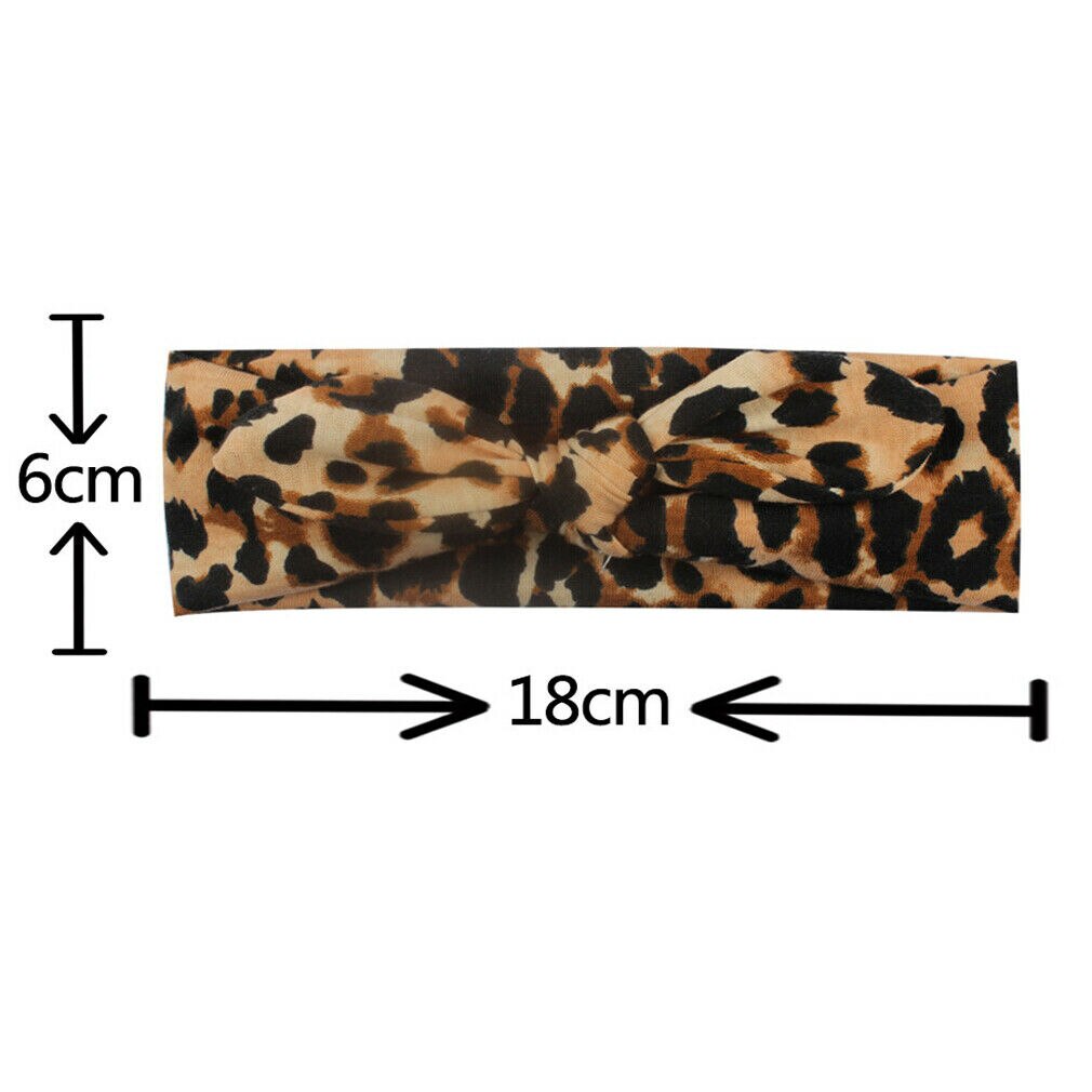 Accesorios para niños, niñas bebé niño pequeño turbante de leopardo extraíble con lazo anudado, sombrero, sombrero, banda para el pelo, diadema, para bebés,