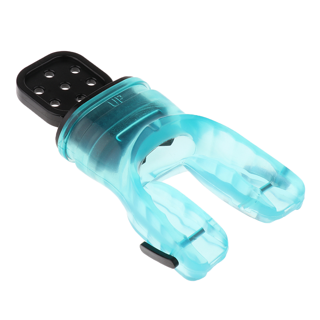 1PC Snorkel Bite Comfort Silicone Scuba Diving Snorkelling Moldable Bite Mouthpiece Regulator Accessories with Tie Wrap Gear: Green
