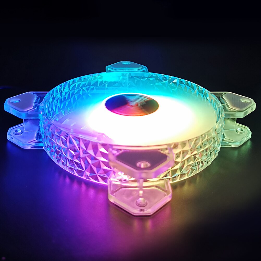 COOLMOON 12cm 6pin PC Case Fan Heatsink RGB Lighting Chassis 3/6 Cooling Fan with Controller