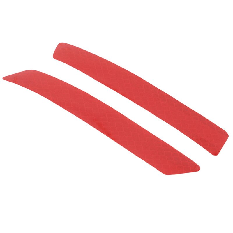 Auto Reflecterende Alarm Stickers Diamond Niveau Auto Styling Anti-Collision Stickers Voor Voorbumper En Achterbumper: red