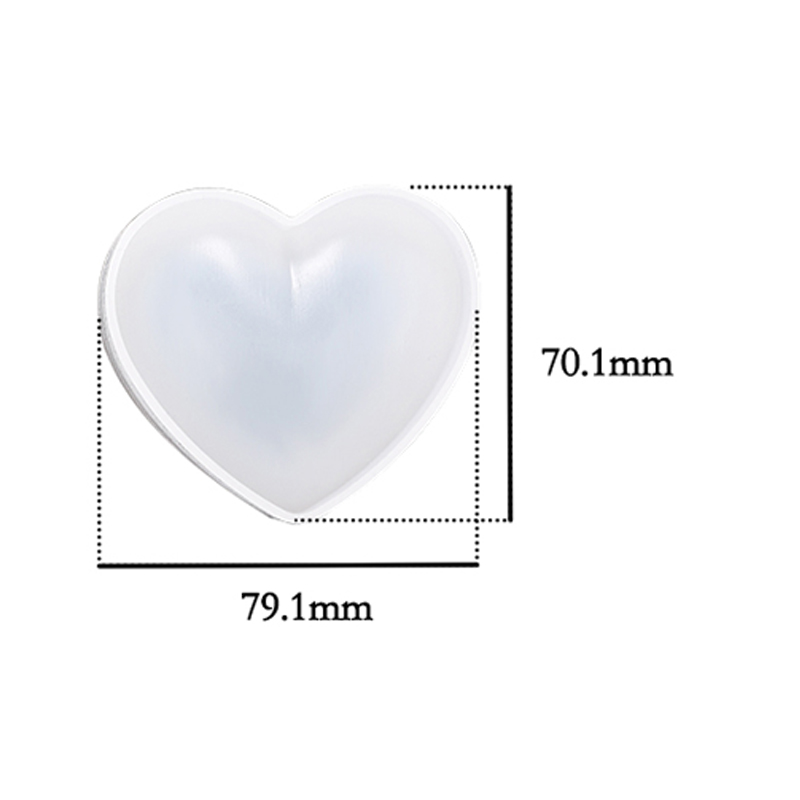 Moules en silicone en forme de coeur 3D, moule en béton, moules en résine, moules à bijoux, UV, élection xy, porte-clés bricolage, bijoux exécutif