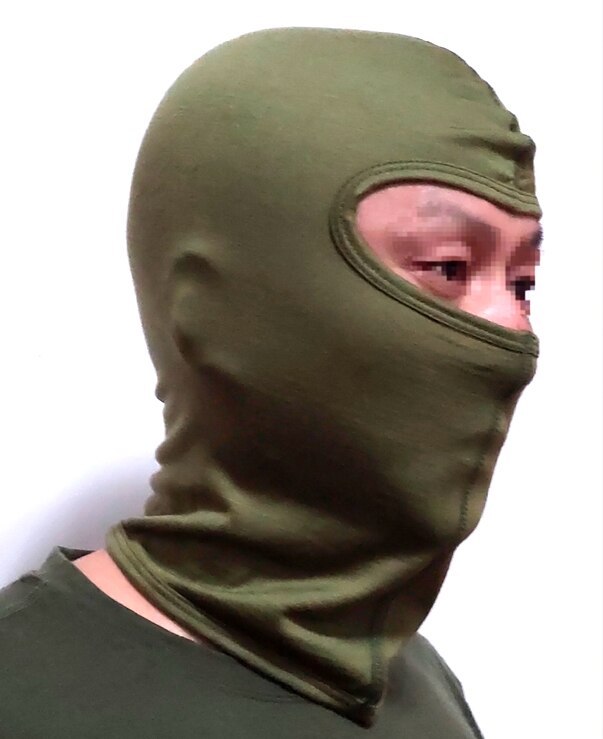 100% máscara de lana merina pura australiana, máscara facial de lana merina, máscara de lana térmica, 4 colores, se adapta a todas las formas de la cabeza: ARMY GREEN