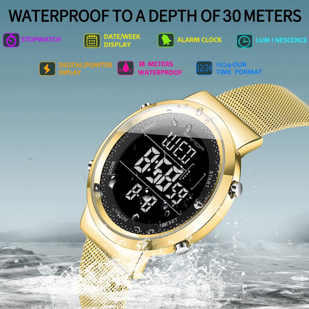 Women Watch Men Touch Screen LED Electronic Watch Waterproof Couple Luminous Watch for