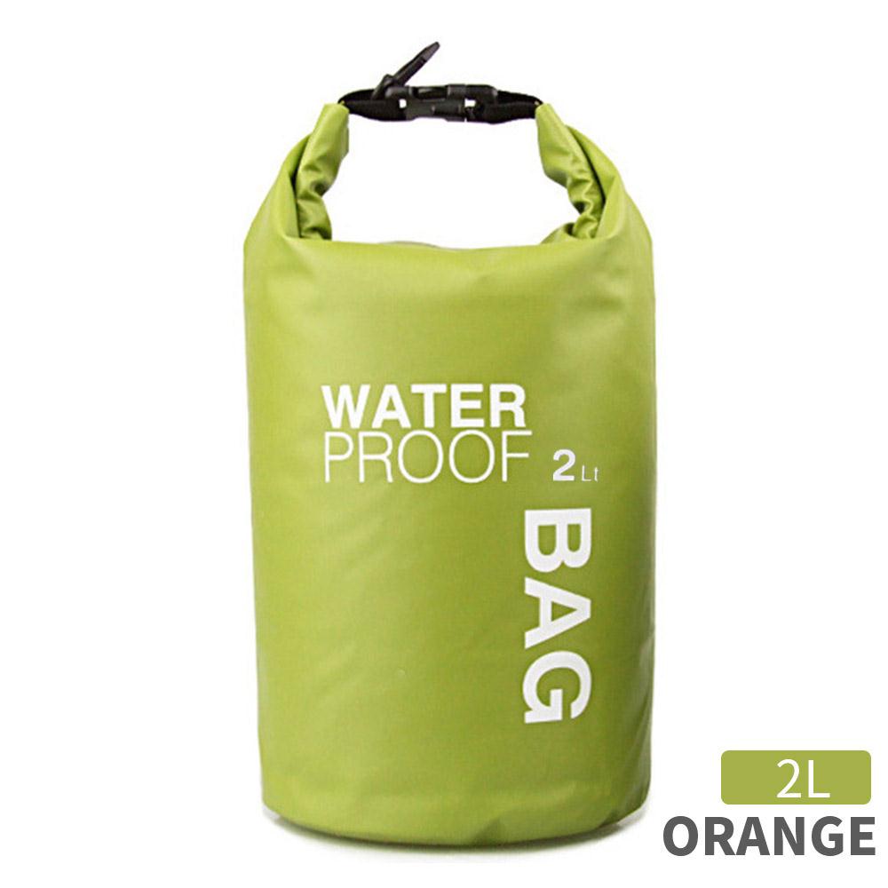 Bolsa sellada de tela impermeable de 2/5/10L para kayak, almacenamiento de Río, Camping, deriva, bolsas de natación, bolsa de Rafting de PVC, bolsa seca: green / 5L