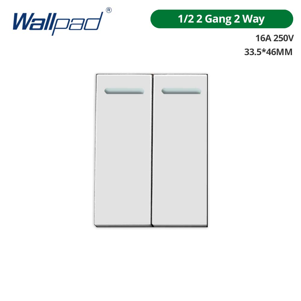 Wallpad DIY White Tempered Glass Panel Wall Light Switch EU UK Italian Brazil Socket Free Combination 118*75mm Module Frame Only: Pink